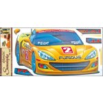 Anděl 643 samolepící dekorace žluté auto 69x32 cm – Sleviste.cz
