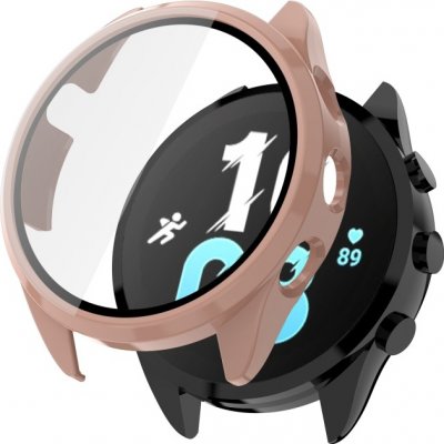 VSECHNONAMOBIL PC FULL COVER Plastový kryt se sklem pro Garmin Forerunner 165 růžový 72633 – Zbozi.Blesk.cz