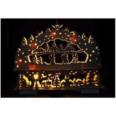D28392 Vánoční krajina dekorace 10 LED diod OEM – Hledejceny.cz