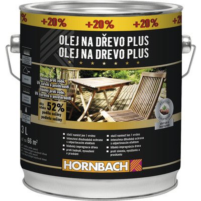 Hornbach Olej na dřevo plus 2,5 l teak