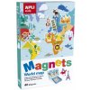 Magnetky pro děti APLI Edukační hra s magnety Mapa světa
