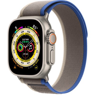 Apple Watch 49mm modro-šedý Trailový tah – M/L MQEK3ZM/A – Zbozi.Blesk.cz