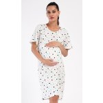 Vienetta dámská noční košile mateřská Sára bílá – Zboží Dáma