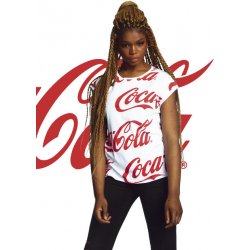 Mr. Tee Ladies Coca Cola AOP Tee white