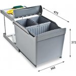Alveus KOŠ odpadkový ALBIO 30 1x16 l + 2x7,5L F – Zboží Dáma