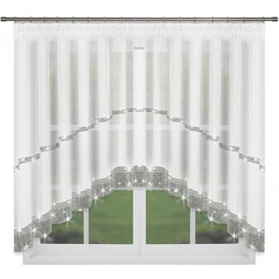 BytoTex Hotová záclona se zirkony L236/3, 300x150 cm – Hledejceny.cz