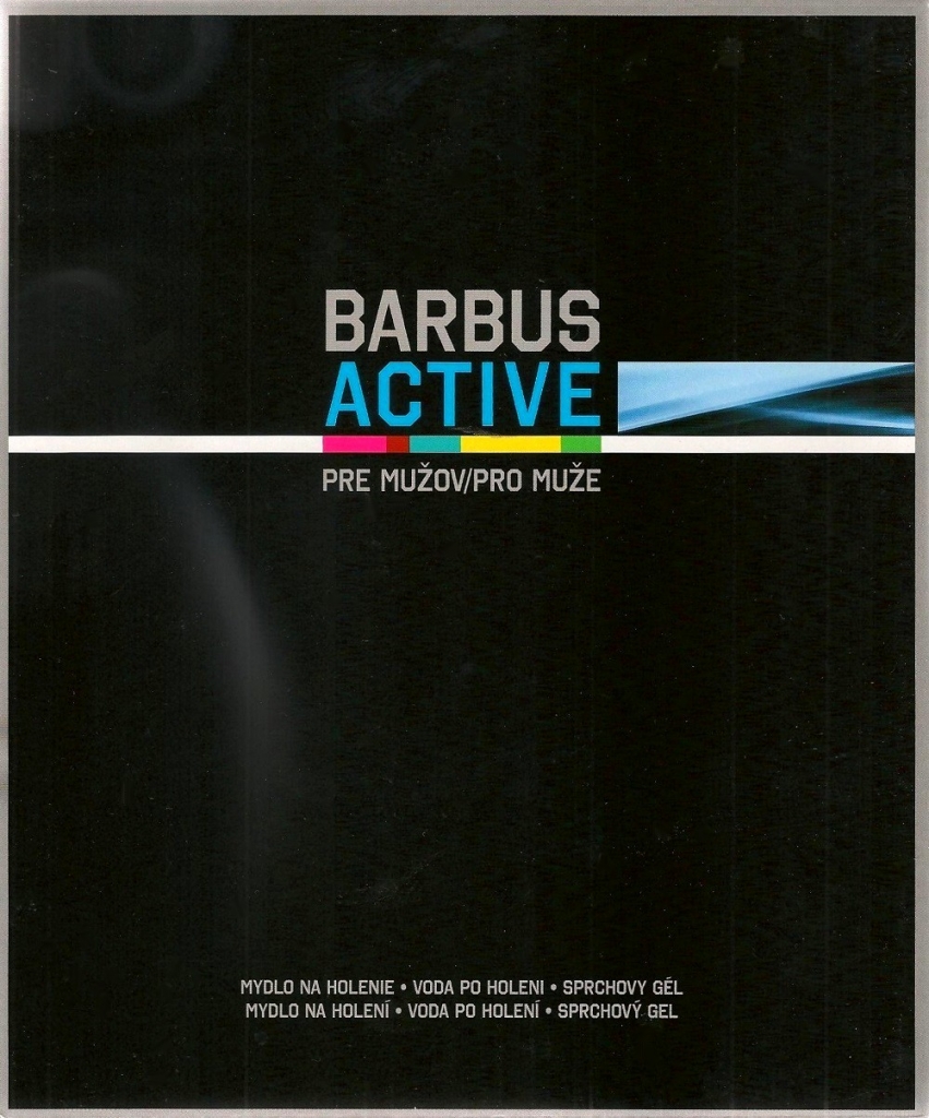 Barbus Active mýdlo na holení 150 g + voda po holení 100 ml + sprchový gel  2v1 250 ml dárková sada od 217 Kč - Heureka.cz