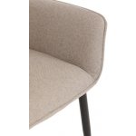 Autronic DCH-J2159 CRM2 krémová látka černý matný lak kovové nohy – Hledejceny.cz