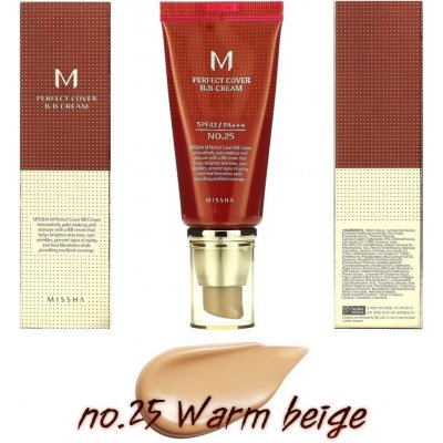 Missha M Perfect Cover BB Cream SPF42 No.25 Warm Beige 20 ml – Zboží Dáma
