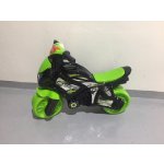 Teddies motorka zeleno-černá plast na baterie se světlem se zvukem v sáčku 36x53x74cm – Zboží Dáma