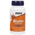NOW Foods Biotin 5000ug 60 rostlinných kapslí – Hledejceny.cz