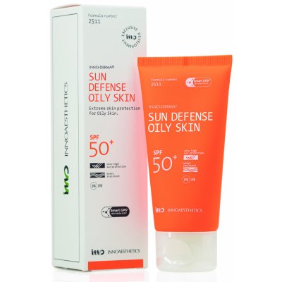 Inno - Derma Sun Defense Oily Skin SPF50 opalovací krém pro mastnou pleť 60 g – Zboží Mobilmania