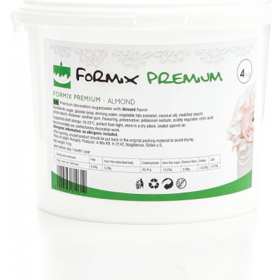 Formix Prémium Mandlová hmota k potahování a modelovaní dortů 4 kg
