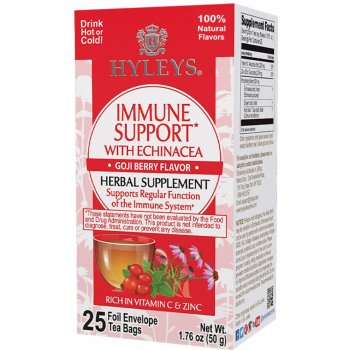 Hyleys Immune support with echinacea herbal supplement goji berry 25 sáčků