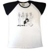 Pánské tričko s potiskem Maneskin Unisex Raglan T-shirt Mini Doodles back Print & Ex-tour