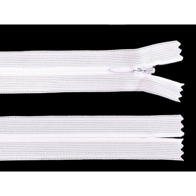 Spirálový zip skrytý No 3 délka 40 cm dederon Varianta: 101 bílá, Balení: 1 ks – Hledejceny.cz