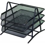 DONAU Kancelářský odkladač Office Set A4 kov černý – Sleviste.cz