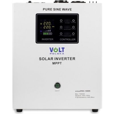 NON Solar inverter Sinus Pro 1500 S 12/230V 1050/1500W + 40A MPPT 75V – Zbozi.Blesk.cz
