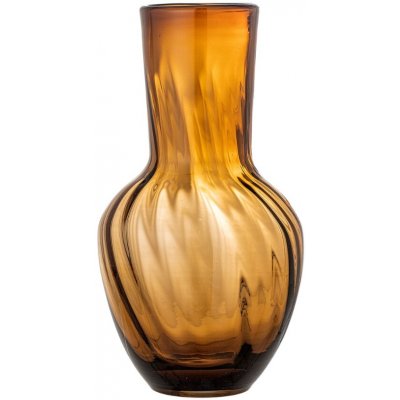 Bloomingville Hnědá skleněná váza Saiqa – Zboží Dáma