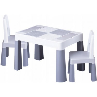Tega Multifun Eco Komplet sada 2 židliček a stolu pro děti šedá