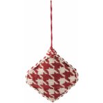 Clayre & Eef Vánoční červená textilní ozdoba kočotverec 11*3*11 cm – Hledejceny.cz