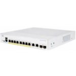 Cisco CBS350-8FP-2G Cisco switch CBS350-8FP-2G, 8xGbE RJ45, 2xGbE RJ45/SFP combo, fanless, PoE+, 120W – Zboží Mobilmania