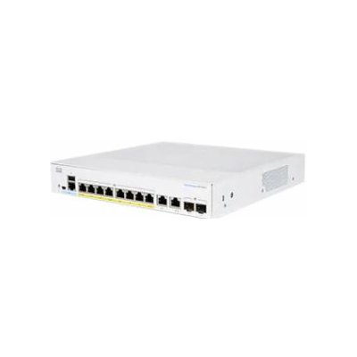 Cisco CBS350-8FP-2G Cisco switch CBS350-8FP-2G, 8xGbE RJ45, 2xGbE RJ45/SFP combo, fanless, PoE+, 120W – Zboží Mobilmania