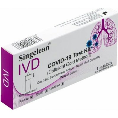 Hangzhou Singclean COVID 19 Test Kit Colloidal Gold Method 1 ks – Zbozi.Blesk.cz