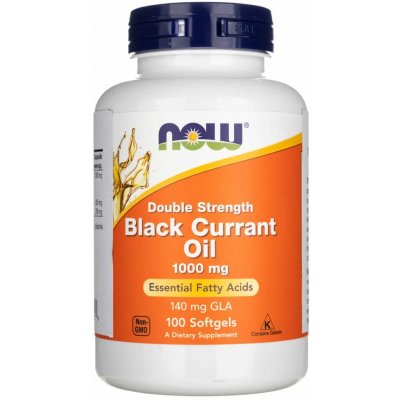 Now Foods Black Currant Oil, Double Strength 1000 mg 100 kapslí – Hledejceny.cz