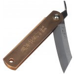 Japonský zavírací nůž NAGAO KANEKOMA Higonokami Warikomi z modré oceli Yasuki Aogami - 55 mm - vínové pouzdro – Zboží Mobilmania