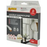 Vorel TO-76752 Těsnění do oken a dveří samolepící 9 x7,4 mm TYP D 6 m bílé – HobbyKompas.cz