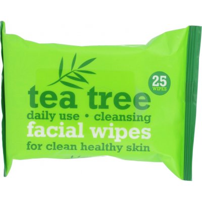 Xpel Tea Tree Daily Use čisticí obličejové ubrousky 25 ks