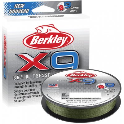 Berkley Šňůra X9 Braid Low Vis Green 150m 0,10mm 9kg – Zbozi.Blesk.cz
