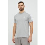 adidas bavlněné tričko šedá – Zboží Mobilmania