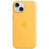 Pouzdro a kryt na mobilní telefon Apple iPhone 15 Silicone MagSafe Sunshine MWNA3ZM/A