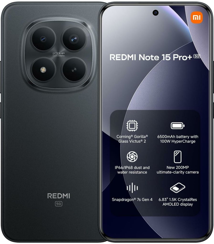 Xiaomi Redmi Note 15 Pro+ 5G 12GB/512GB Black na Heureka.cz