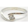 Prsteny Klenoty Budín Zlatý zásnubní prsten z bílého zlata se zirkonem 6864060