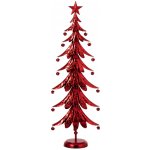 Červený veliký kovový stromek s rolničkami Christmas Tree XL – 25*13*78,5 cm - J-Line by Jolipa – Hledejceny.cz