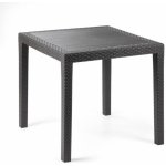 Mega Plast RATAN LUX 73 x 75,5 x 75,5 cm antracit – Zboží Mobilmania