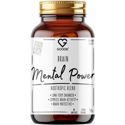 Goodie Brainfood Mental power nootropic blend výkon mozkové činnosti 90 kapslí – Hledejceny.cz