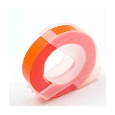Kompatibilní páska s Dymo Omega A0898270, 9 mm x 3 m, bílý tisk/fluorescenční oranžový podklad – Zboží Živě