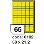 Rayfilm R0131 fluo žluté etikety 38x21,2mm 100 listů – Zboží Mobilmania