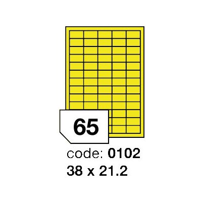 Rayfilm R0131 fluo žluté etikety 38x21,2mm 100 listů – Zboží Mobilmania
