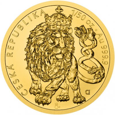 Česká mincovna Zlatá mince Český lev 2026 stand 1/50 oz – Zboží Dáma