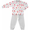 Dětské pyžamo a košilka Esito dívčí pyžamo Statečné srdce šedá / bílá