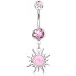 Šperky4U visací piercing do pupíku sluníčko WP01337-P – Hledejceny.cz