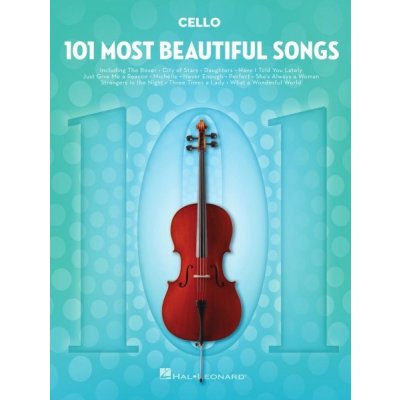 101 Most Beautiful Songs noty na violoncello – Sleviste.cz