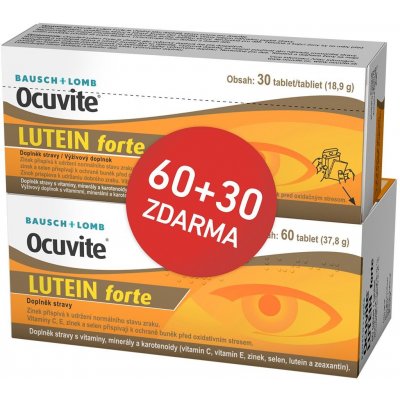 Ocuvite Lutein Forte 90 tablet – Zbozi.Blesk.cz
