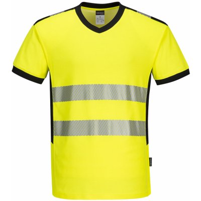 Portwest PW3™ TričkoHiVis s výstřihem do V žlutá-černá – Zboží Mobilmania