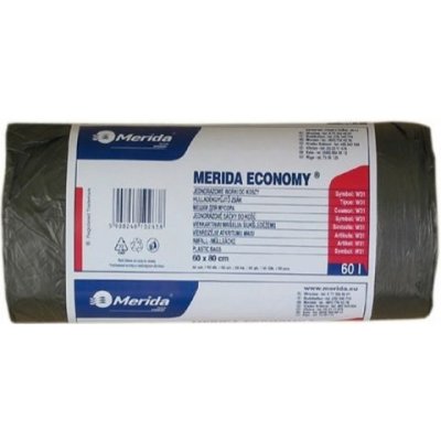 Merida sáčky HDPE 6µm 70l 50ks černé – Zboží Mobilmania